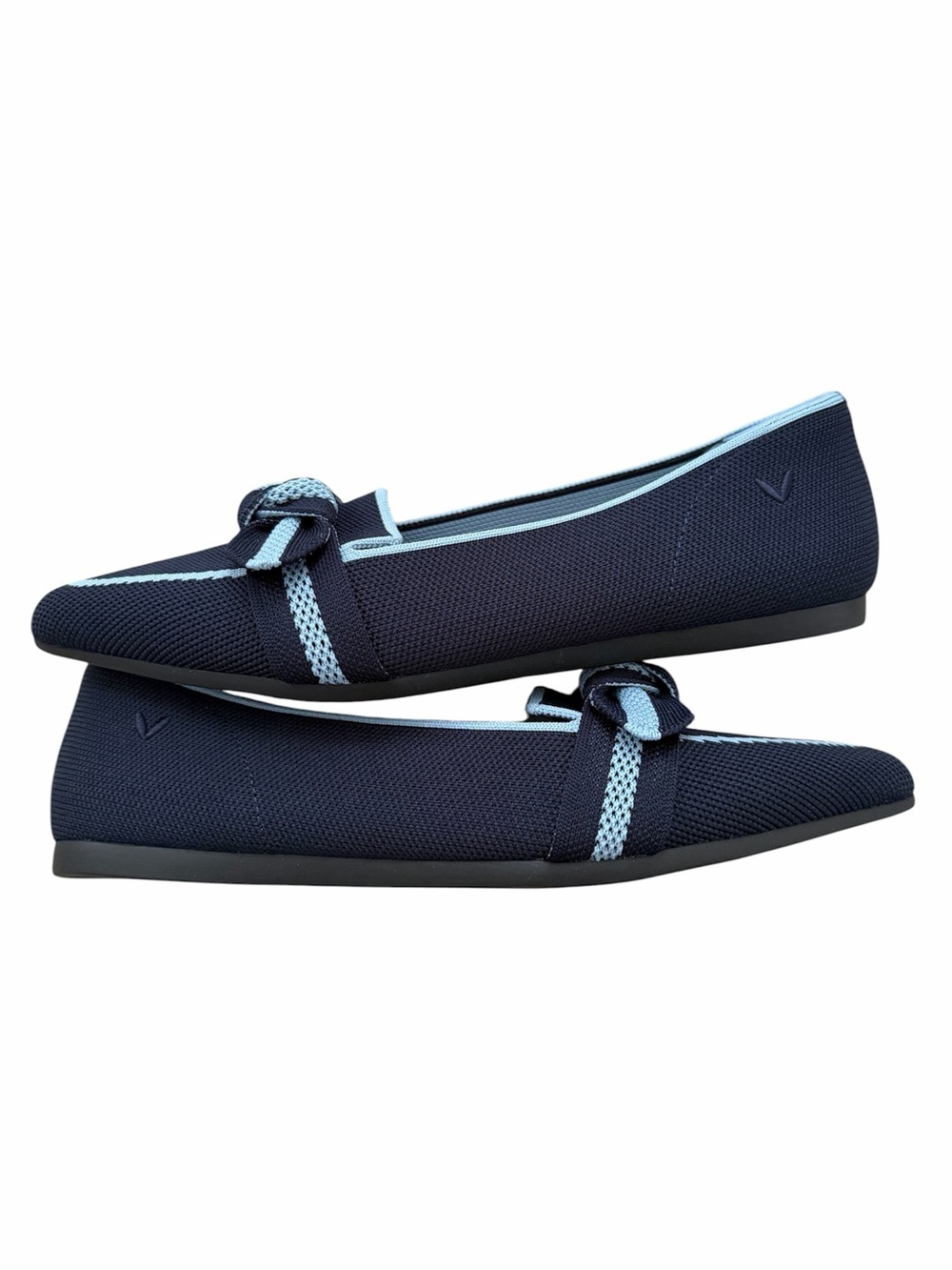Vivaia Pointed Toe Bow Loafers Size 38 7-7.5 NEW - Picture 2 of 5